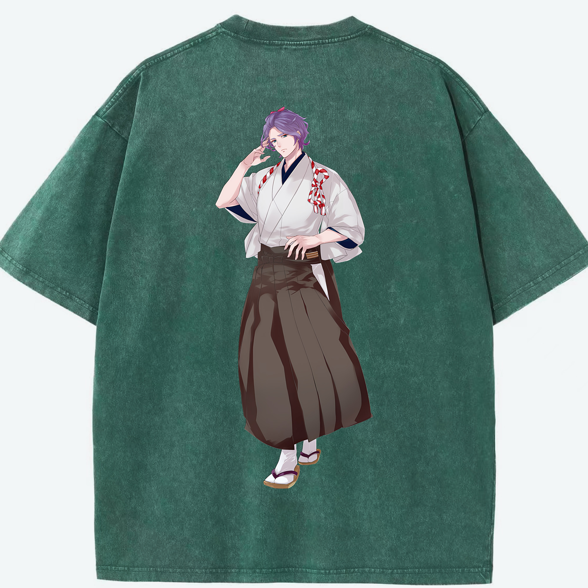 （画像用） 刀剣乱舞 Touken Ranbu 綿100% ヴィンテージ風 半袖Tシャツ（背面プリント）